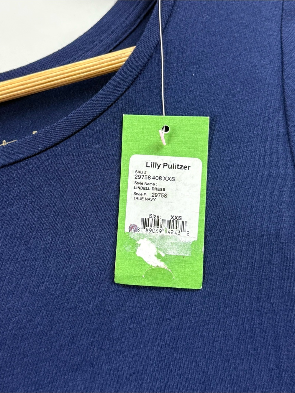 Lilly Pulitzer Lindell Dress XXS True Navy Bell Sleeve Shift NEW Preppy - Picture 4 of 9